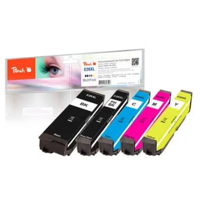 Peach  Spar Pack Tintenpatronen HY kompatibel zu Epson Expression Premium XP-600 Series