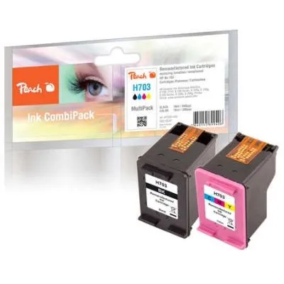 Peach  Spar Pack Druckköpfe kompatibel zu HP DeskJet Ink Advantage Printer