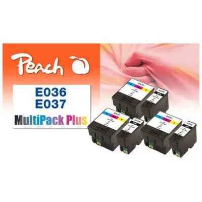 Peach  Spar Pack Plus Tintenpatronen kompatibel zu Epson Stylus C 44 Plus