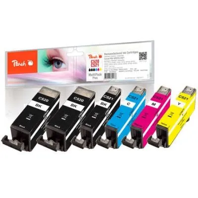 Peach  Spar Pack Plus Tintenpatronen kompatibel zu Canon Pixma MP 640 R