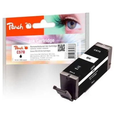 Peach  Tintenpatrone schwarz kompatibel zu Canon Pixma TS 8040