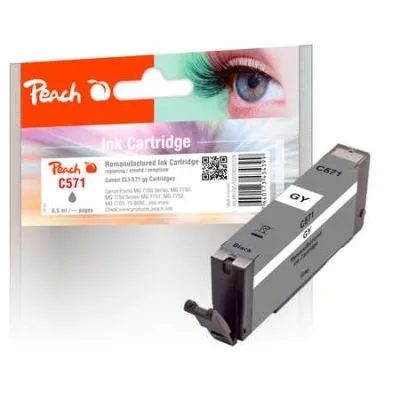 Peach  Tintenpatrone grau kompatibel zu Canon Pixma TS 8040