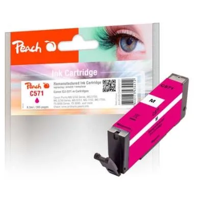 Peach  Tintenpatrone magenta kompatibel zu Canon Pixma TS 8040