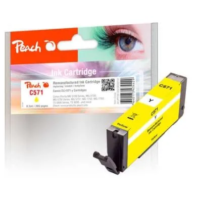 Peach  Tintenpatrone gelb kompatibel zu Canon Pixma TS 8040