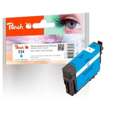 Peach  Tintenpatrone cyan kompatibel zu Epson WorkForce Pro WF-3725 DWF