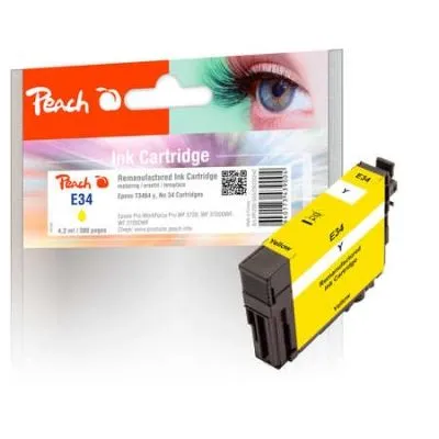 Peach  Tintenpatrone gelb kompatibel zu Epson WorkForce Pro WF-3725 DWF