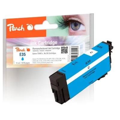 Peach  Tintenpatrone cyan kompatibel zu Epson WorkForce Pro WF-4735 DTWF