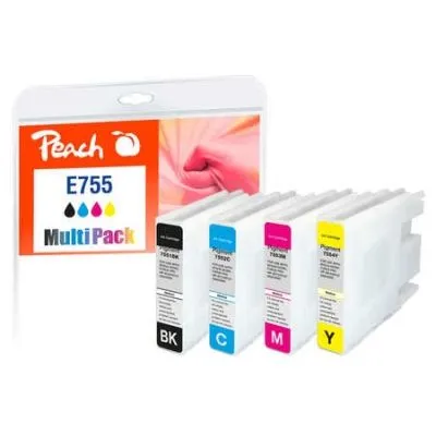 Peach  Spar Pack XL Tintenpatronen kompatibel zu Epson WorkForce Pro WF-8090 Series