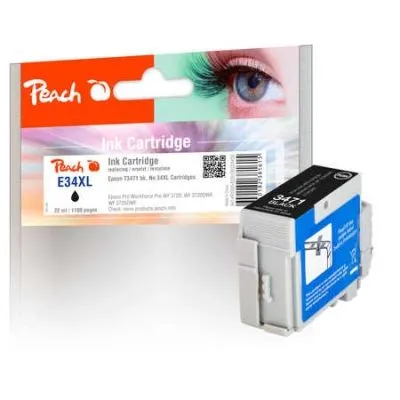 Peach  Tintenpatrone XL schwarz kompatibel zu Epson WorkForce Pro WF-3725 DWF