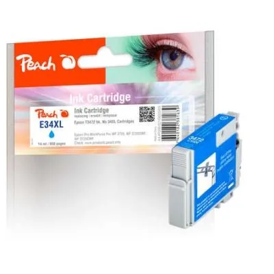 Peach  Tintenpatrone XL cyan kompatibel zu Epson WorkForce Pro WF-3725 DWF