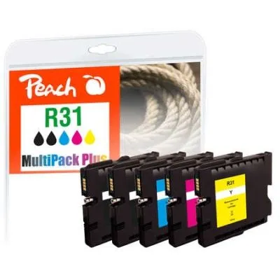 Peach  Spar Pack Plus Tintenpatronen kompatibel zu Ricoh Aficio GX e 3300 Series