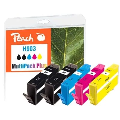 Peach  Spar Pack Plus Tintenpatronen kompatibel zu HP OfficeJet Pro 6868