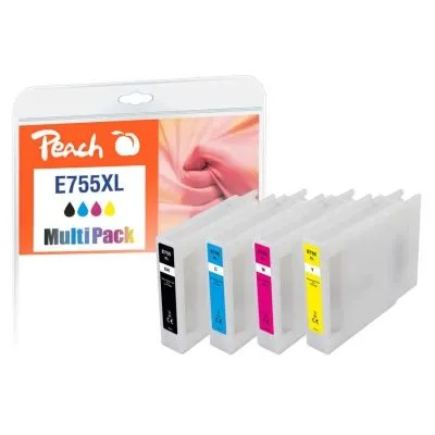 Peach  XL Spar Pack Tintenpatronen kompatibel zu Epson WorkForce Pro WF-8090 Series