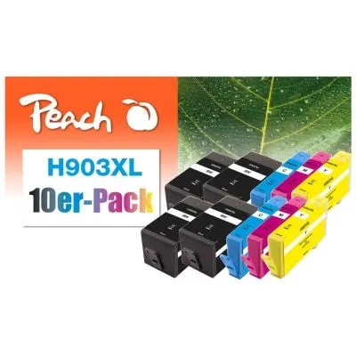 Peach  10er-Pack Tintenpatronen kompatibel zu HP OfficeJet Pro 6868