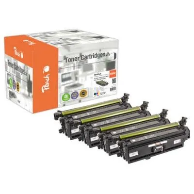 Peach  Spar Pack Tonermodule kompatibel zu HP Color LaserJet CP 3525 DN