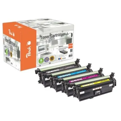 Peach  Spar Pack Tonermodule kompatibel zu HP Color LaserJet Professional CP 5225 Series