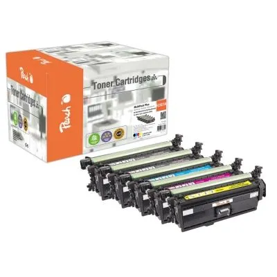 Peach  Spar Pack Plus Tonermodule kompatibel zu HP Color LaserJet Professional CP 5225 Series