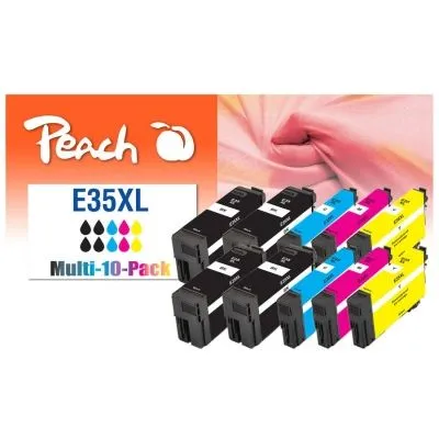 Peach  10er-Pack Tintenpatronen, kompatibel zu Epson WorkForce Pro WF-4735 DTWF