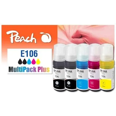 Peach  Spar Pack Plus Tintenpatronen, kompatibel zu Epson EcoTank ET-7700