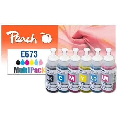 Peach  Spar Pack Tintenpatronen kompatibel zu Epson EcoTank L 800