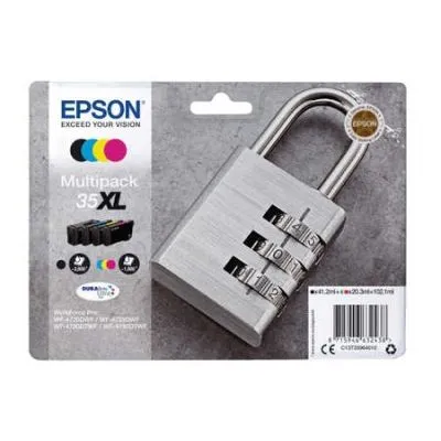 Original  Multipack Tinte BKCMY Epson WorkForce Pro WF-4735 DTWF