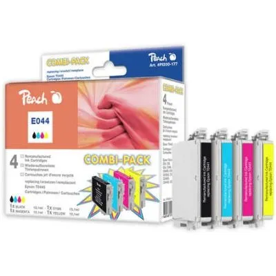 Peach  Spar Pack Tintenpatronen kompatibel zu Epson Stylus C 84 CN