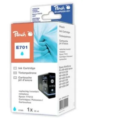 Peach  XL-Tintenpatrone cyan kompatibel zu Epson WorkForce Pro WP-4095 DN BE