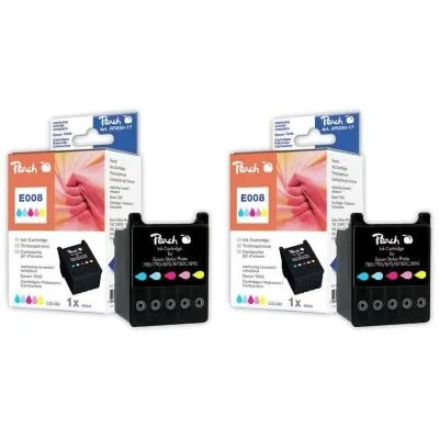 Peach  Doppelpack Tintenpatronen color kompatibel zu Epson Stylus Photo 895 EX