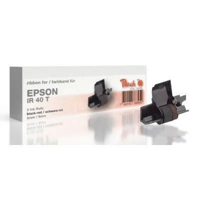 Peach Farbbandkassette kompatibel zu Epson IR 40, schwarz/rote, Gr745, 2 Ink Rolls, 5-Pack, Gr745 Epson Stylus Color 880 Series